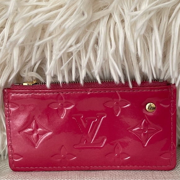 ⭐️COA⭐️LOUIS VUITTON PINK VERNIS KEY POUCH⭐️💯Authentic - Picture 2 of 5